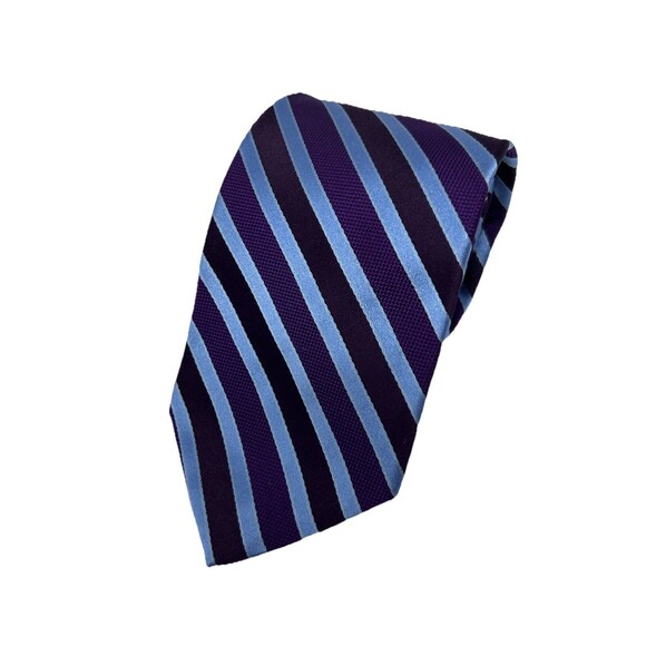 Brooks Brothers 346 Purple Blue Striped‎ Silk Men's Neck Tie  58"x 3.25" - Picture 1 of 5
